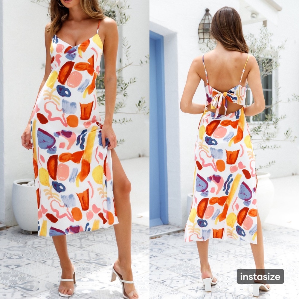 Hello Molly Portrait Of An Artist Midi Dress Size 4